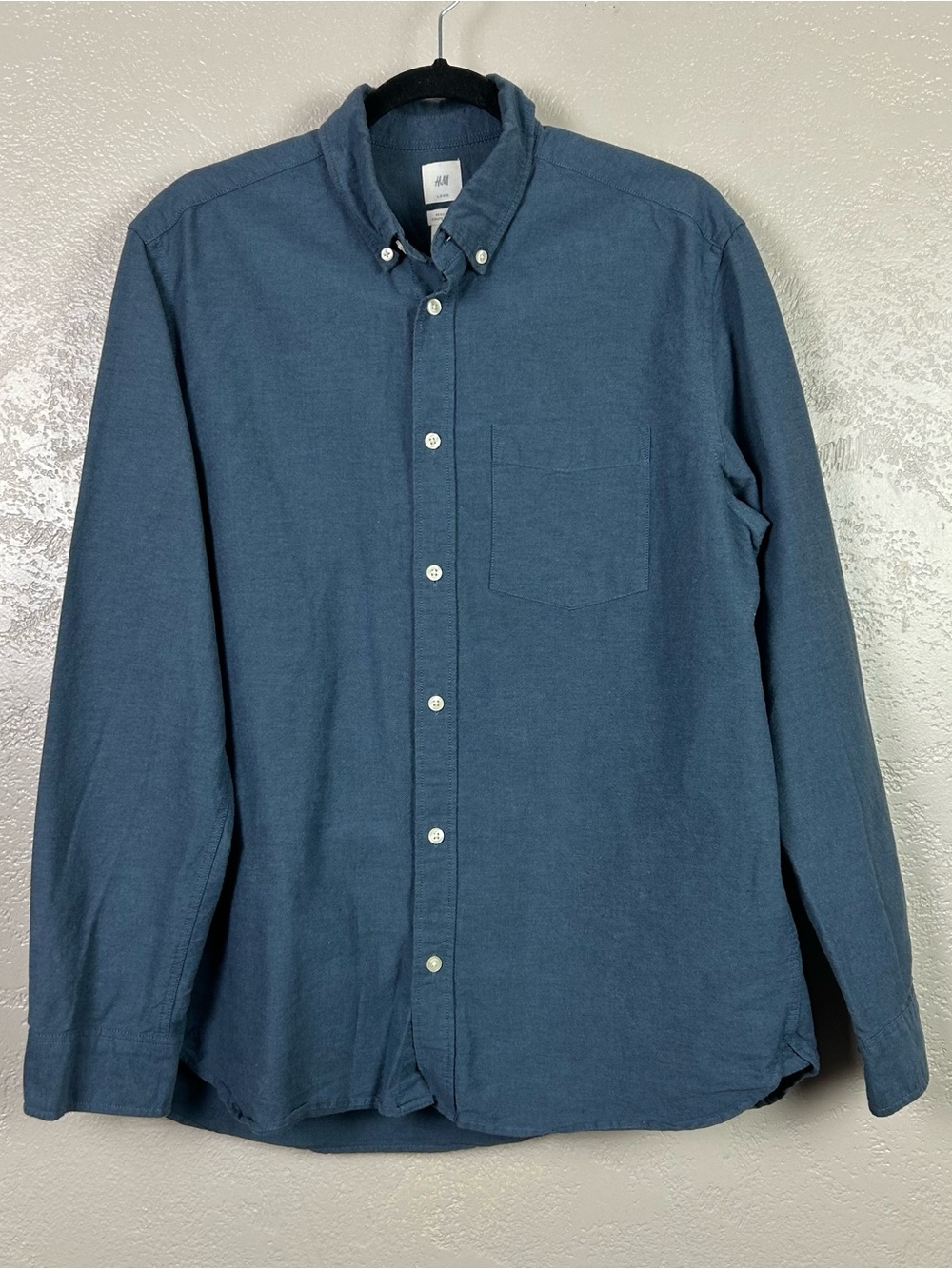 Choose 5 for $30 H&M Men's Button-Down Shirt in Slate Blue